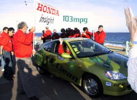 Honda car breaks fuel economy record